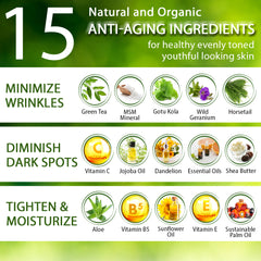 LuxeOrganix Vitamin C Infusion Nourishing Daily Moisturizer: Anti-aging, minimizes wrinkles, diminishes dark spots, tightens & moisturizes  (1.7oz)