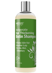 LuxeOrganix Biotin Shampoo (16oz) - Thickening, Volumizing Formula for Thinning Hair and Healthy Growth