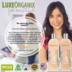LuxeOrganix Moroccan Argan Oil Shampoo and Conditioner (16oz Set)